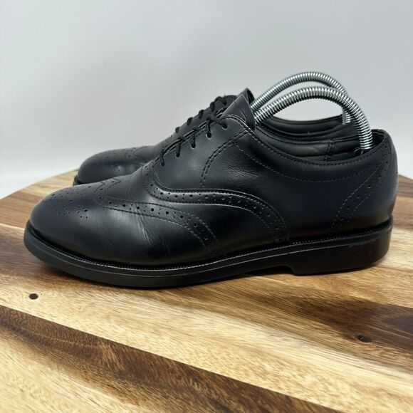 Red Wing Men’s Size 8.5 D 8701 Black Leather Oxford Steel Toe Dress Shoes - Picture 3 of 8